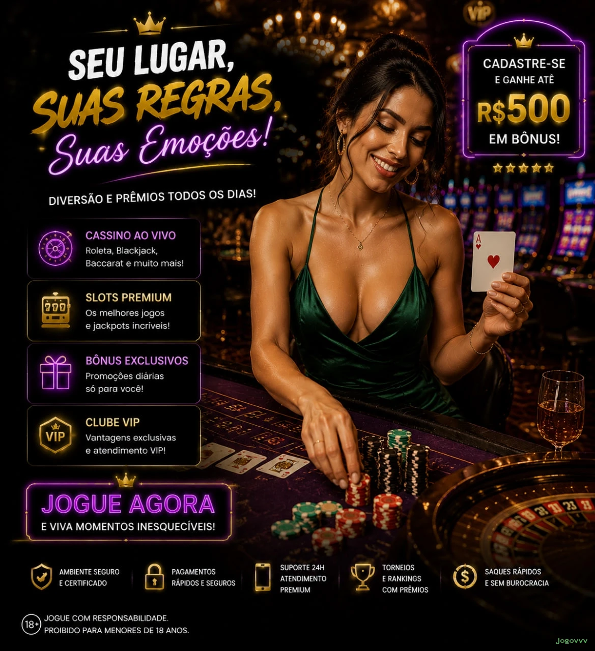 Ganhe prêmios incríveis na jogovvv